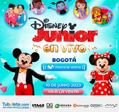 Llega al Movistar Arena de Bogotá el show «Disney Junior en vivo»