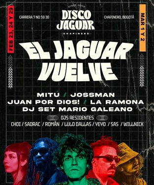 Hoy vuelve la fiesta a Disco Jaguar