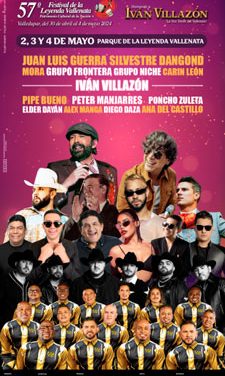 Juan Luis Guerra y Silvestre Dangond completan el Line Up oficial de la versión 57 del Festival de la Leyenda Vallenata