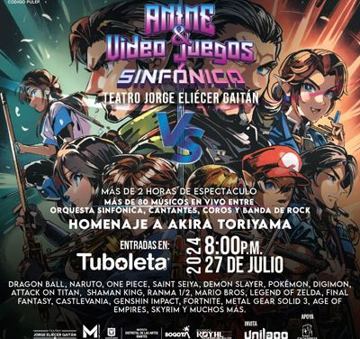 Anime y Videojuegos Sinfónico en el Teatro Jorge Eliécer Gaitán